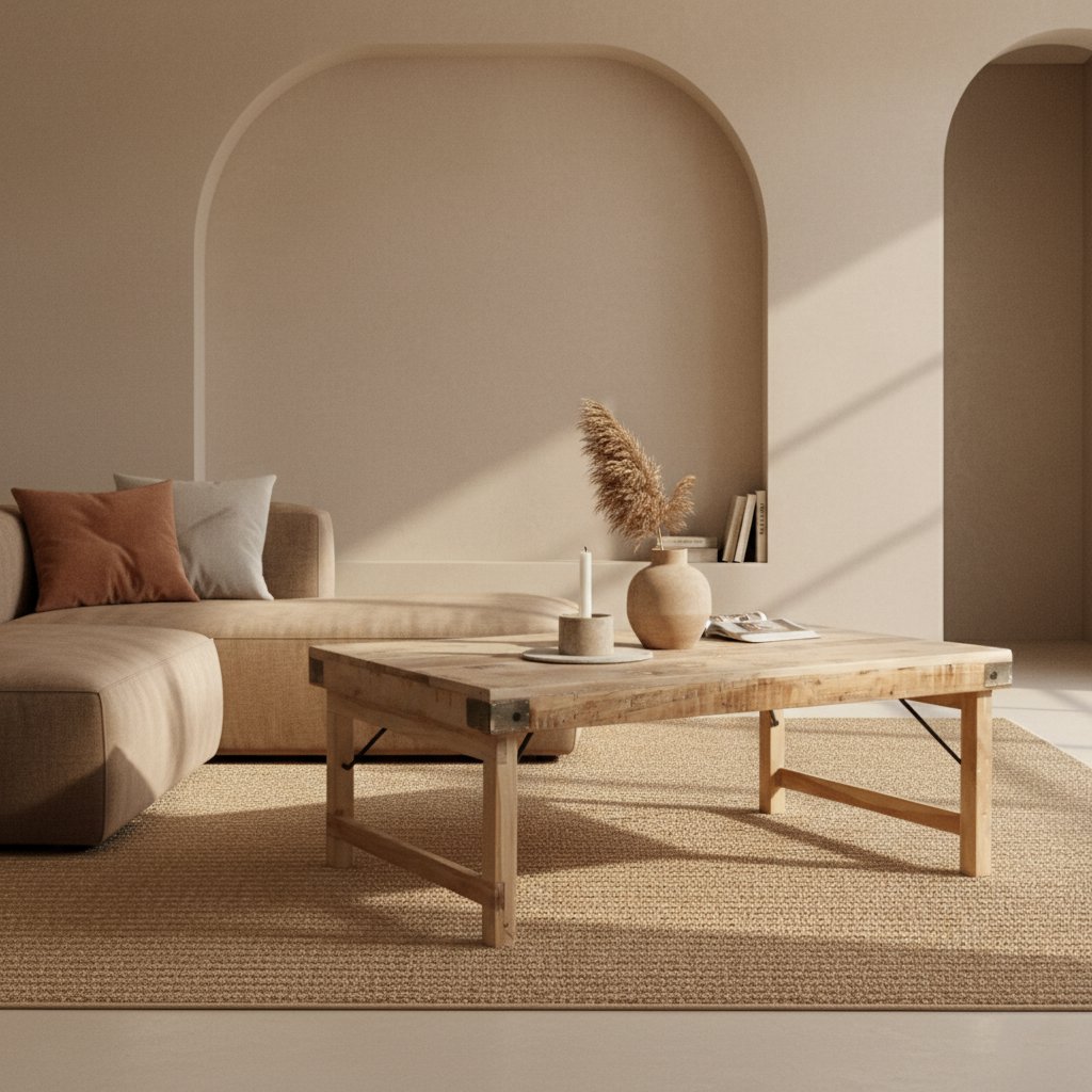 Limewash salontafel inklapbaar-salontafel-Raw Materials-Ik Hout ervan.