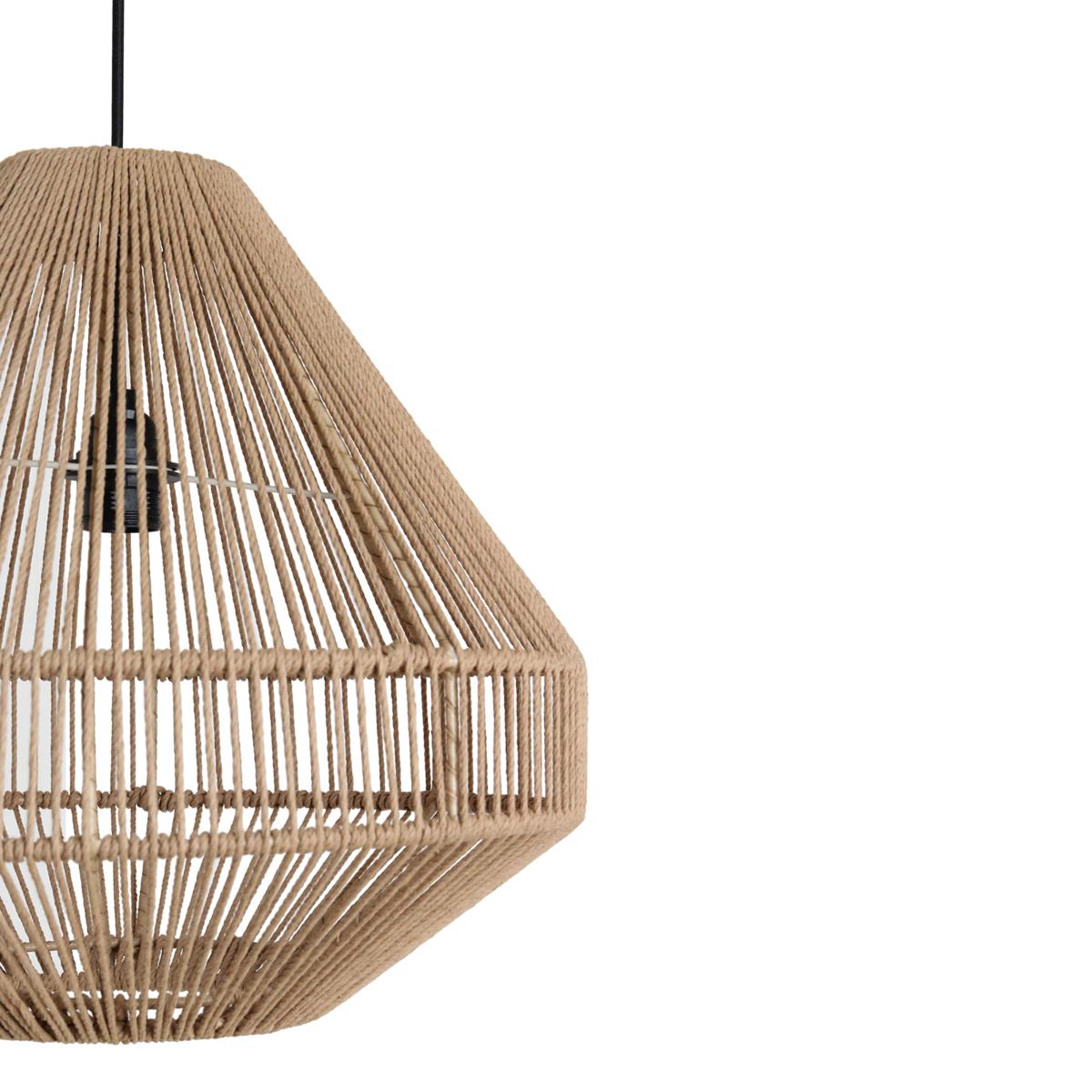 Linea hanglamp Diamond naturel-Hanglampen-Raw Materials-Ik Hout ervan.