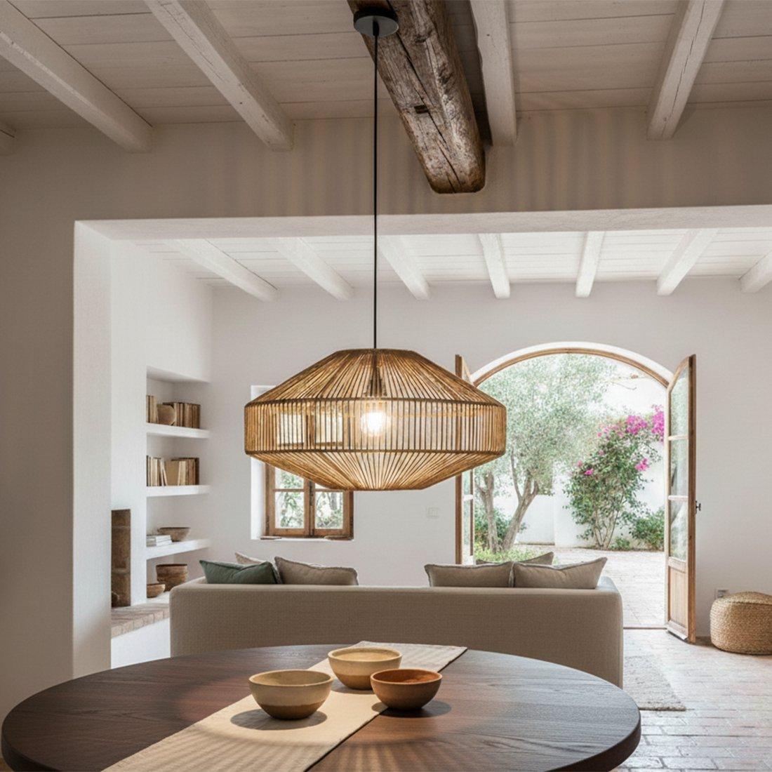 Linea hanglamp Gem natural-Hanglampen-Raw Materials-Ik Hout ervan.