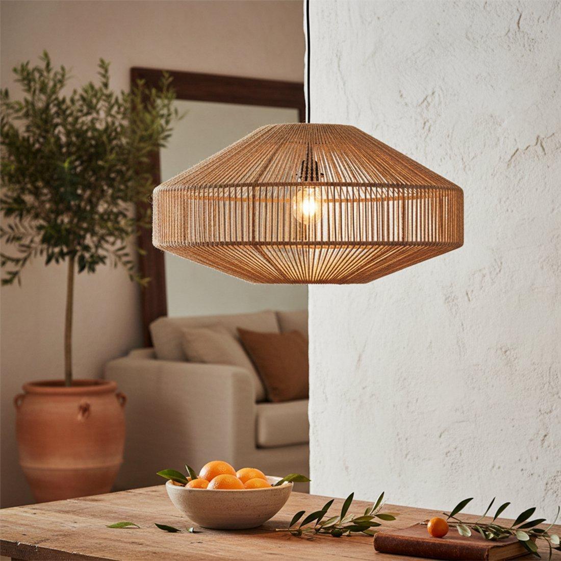 Linea hanglamp Gem natural-Hanglampen-Raw Materials-Ik Hout ervan.