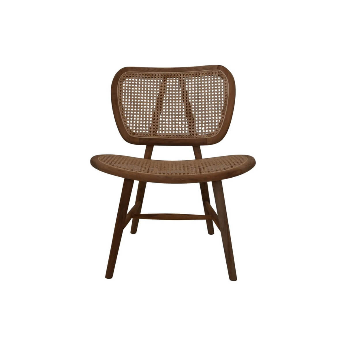 Prachtige Lugano rotan stoel van HSM Collection in natuurlijke teak/rotan, perfect voor een rustieke en botanische woonkamerstijl.