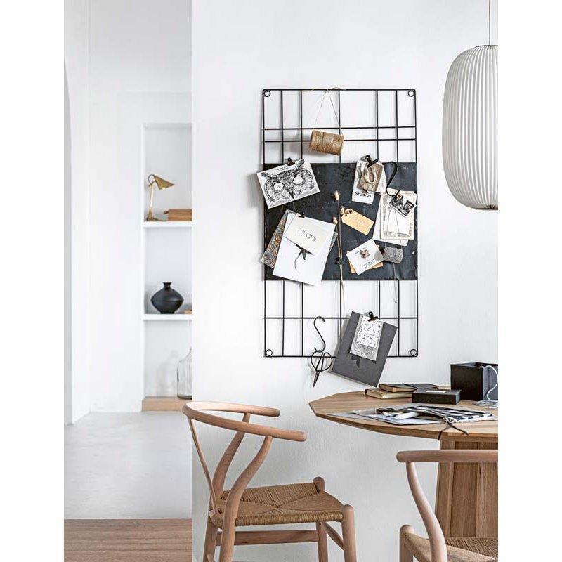 Memo Board Magnetic Wire Black 60x105cm-vtwonen-Ik Hout ervan.