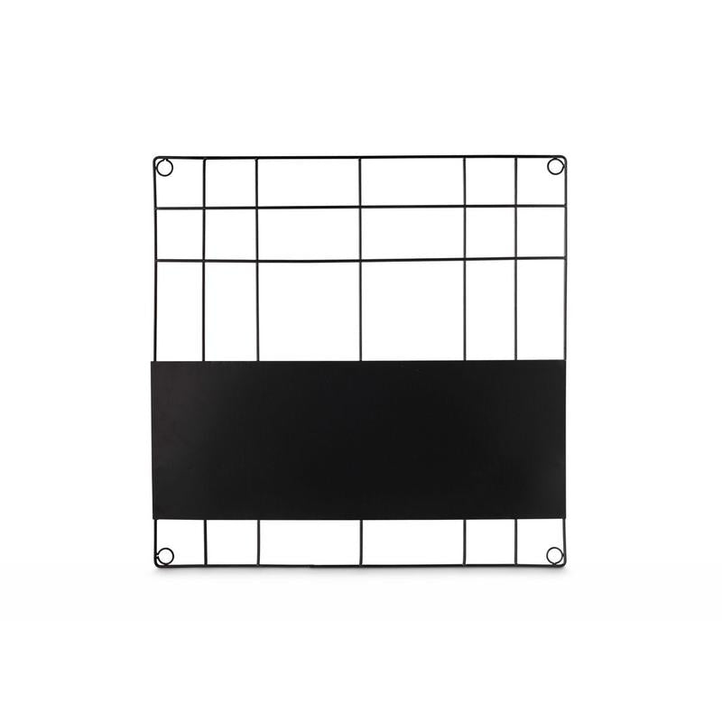 Memo Board Magnetic Wire Black 60x60cm-vtwonen-Ik Hout ervan.
