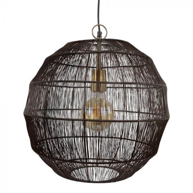 Metalen hanglamp Novara bruin