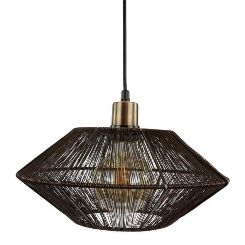 Metalen hanglamp Severo bruin