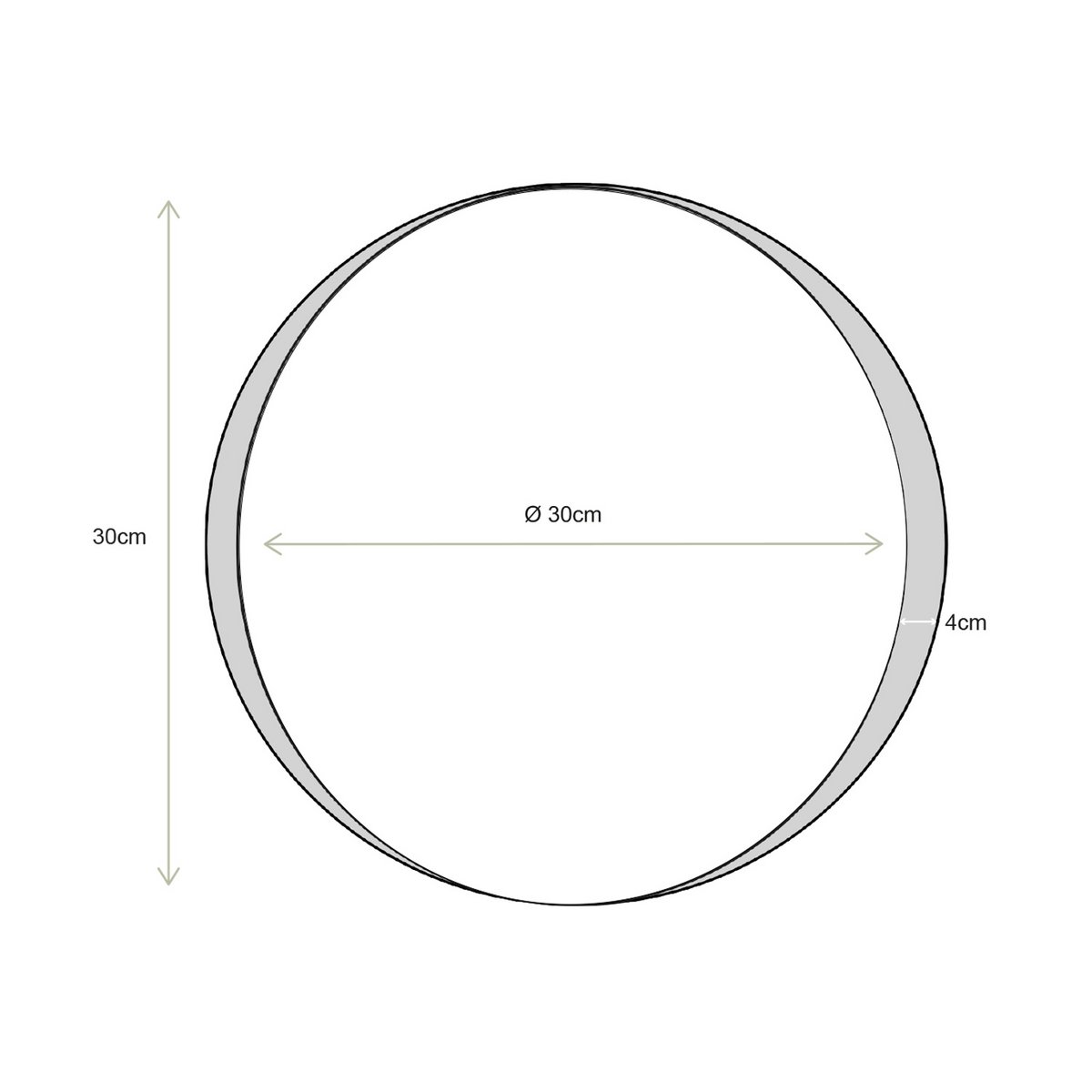 Mirror Round Deep Gold 30cm-boho musthaves-vtwonen-Ik Hout ervan.