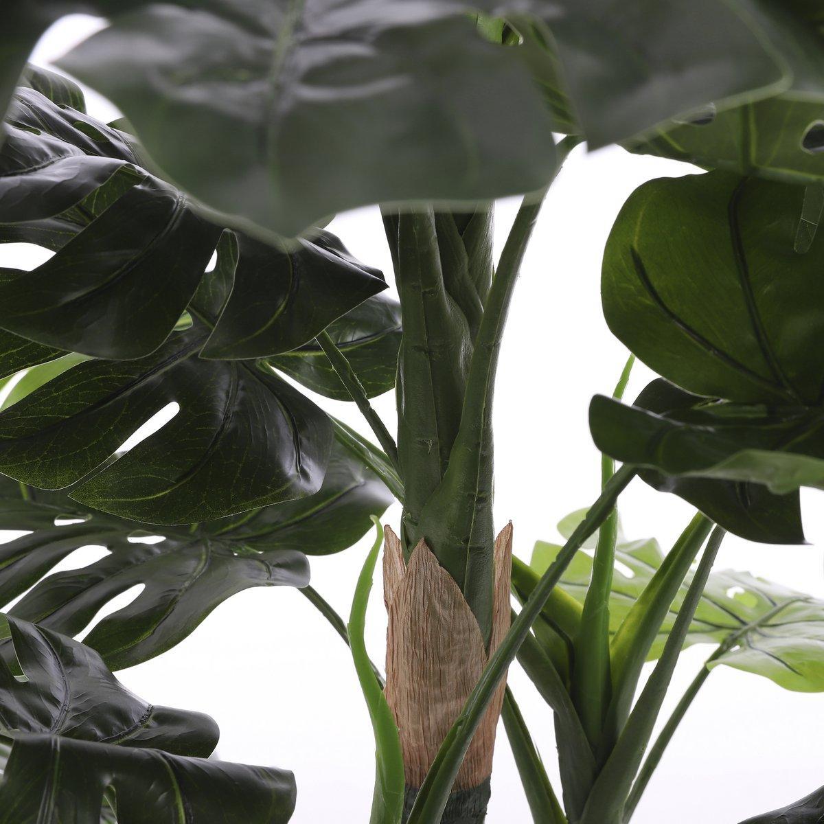 Monstera Kunstplant - H140 x Ø80 cm - Groen-Kunst planten-Mica Decorations-Ik Hout ervan.