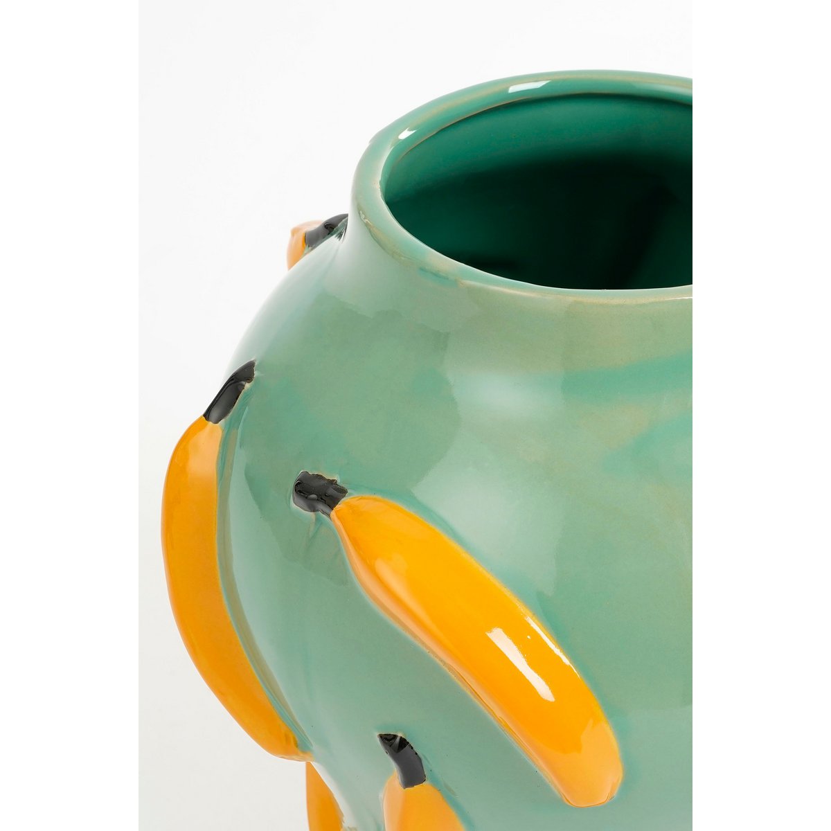 Moza Vaas - H30 x Ø27 cm - Keramiek - Groen, Geel-vazen-Mica Decorations-Ik Hout ervan.