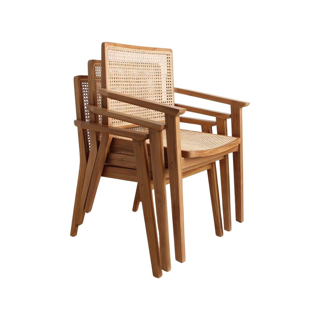 Nova eetkamerstoel met armleuning-stoelen-Raw Materials-Ik Hout ervan.