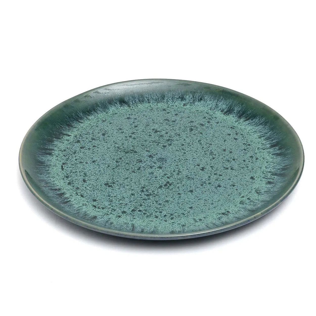 Het aqua dinerbord