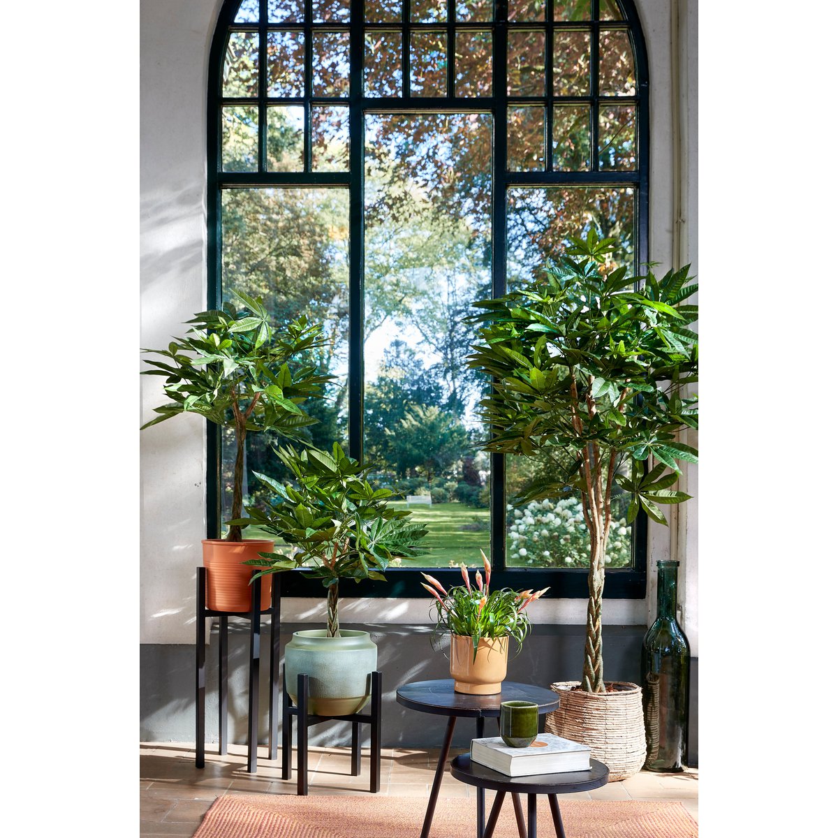 Pachira Kunstplant - H80 x Ø60 cm - Groen-Kunst planten-Mica Decorations-Ik Hout ervan.