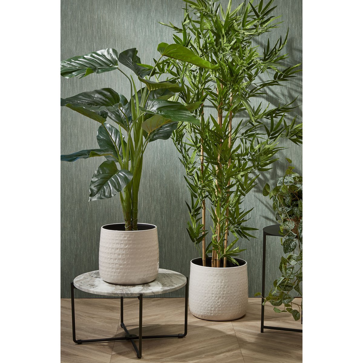 Philodendron Kunstplant - H100x Ø70 cm - Groen-Mica Decorations-Ik Hout ervan.