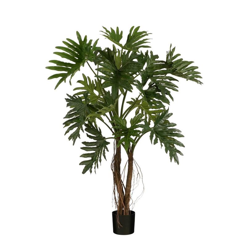 Philodendron Kunstplant - H140 x Ø110 cm - Groen-Kunst planten-Mica Decorations-Ik Hout ervan.