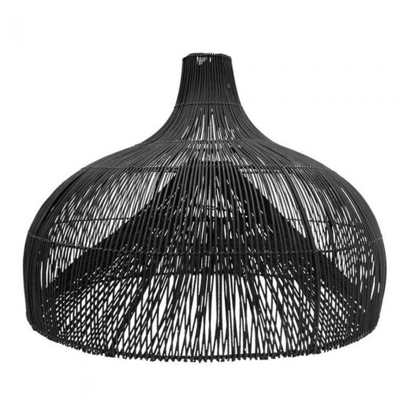 Rotan hanglamp Maggie zwart
