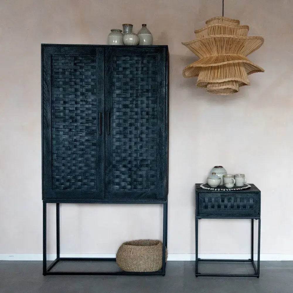 Rotan hanglamp Picasso-Hanglampen-Earthware-Ik Hout ervan.