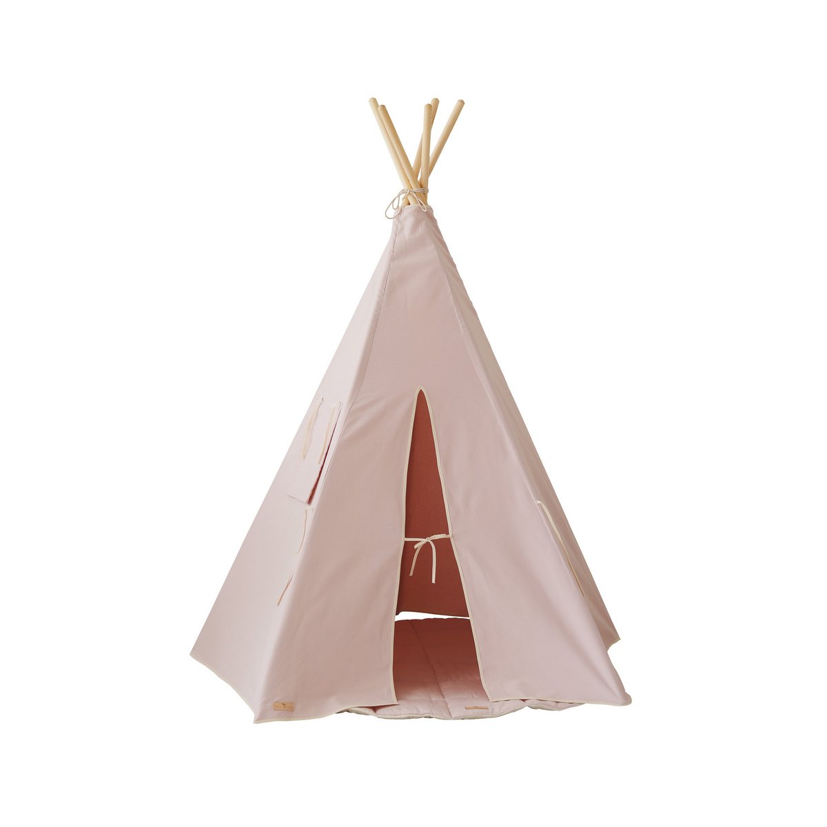 "Roze" Tipi-tent-Moi Mili-Ik Hout ervan.