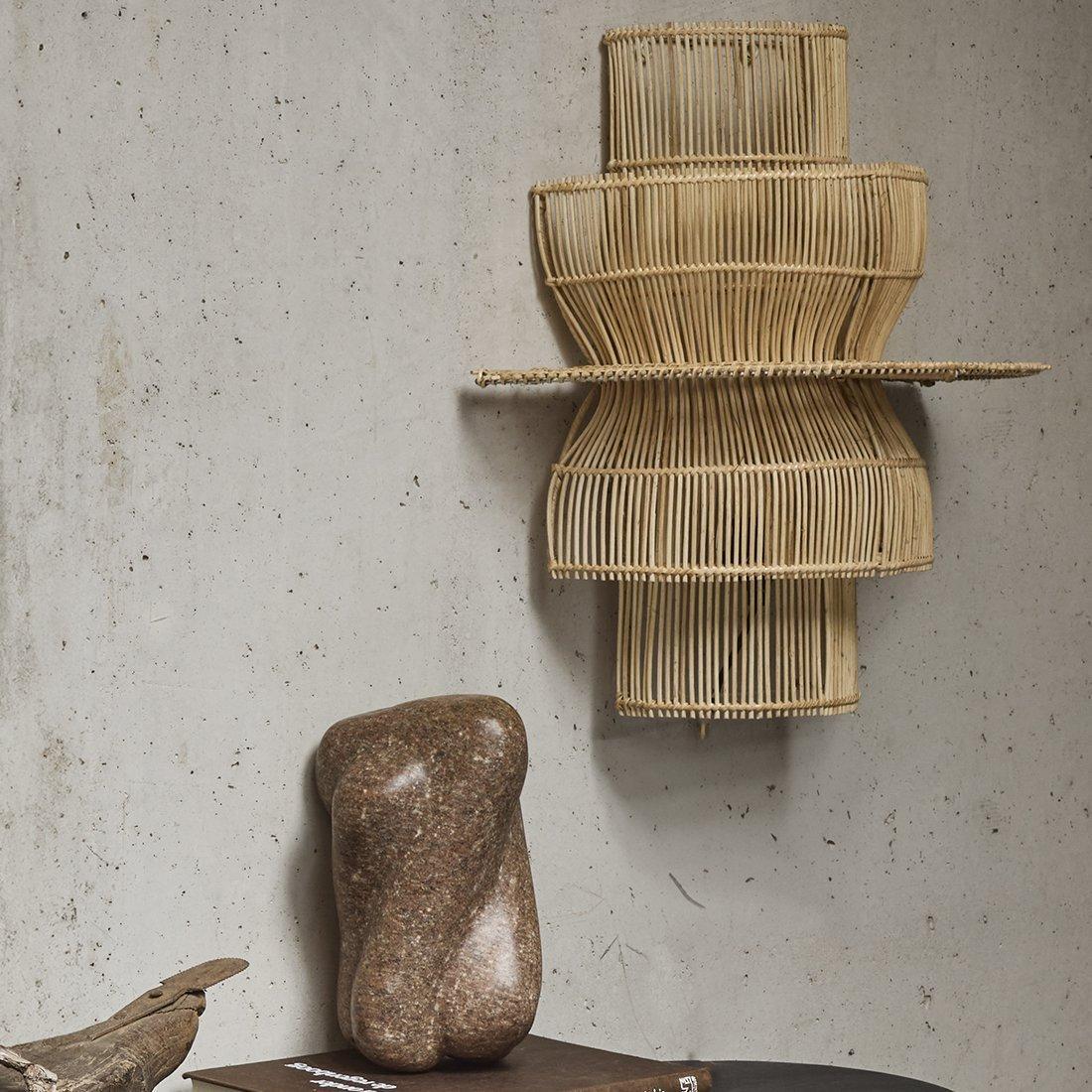 Rotan wandlamp Saturn detail 7