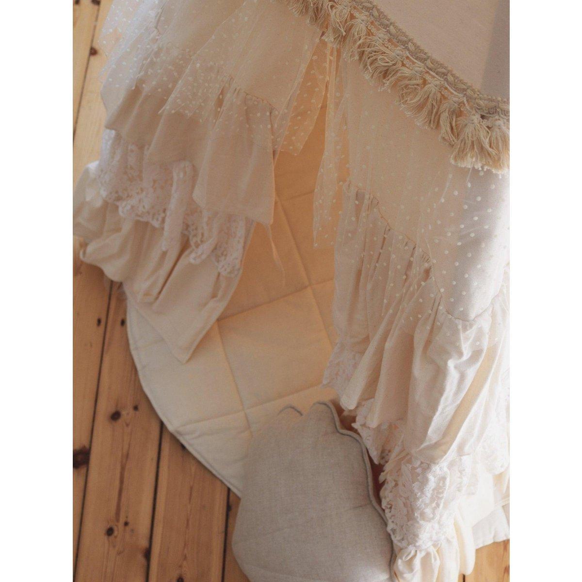 "Shabby Chic" Tipi-tent met ruches-Moi Mili-Ik Hout ervan.