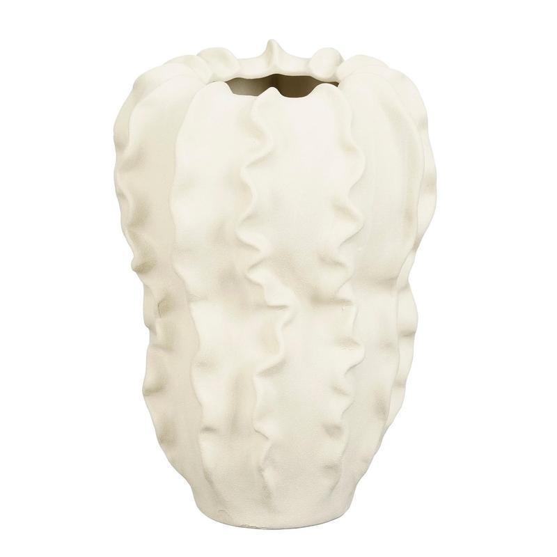 Sierra Vaas - H31 x Ø22 cm - Keramiek - Beige-vazen-Mica Decorations-Ik Hout ervan.