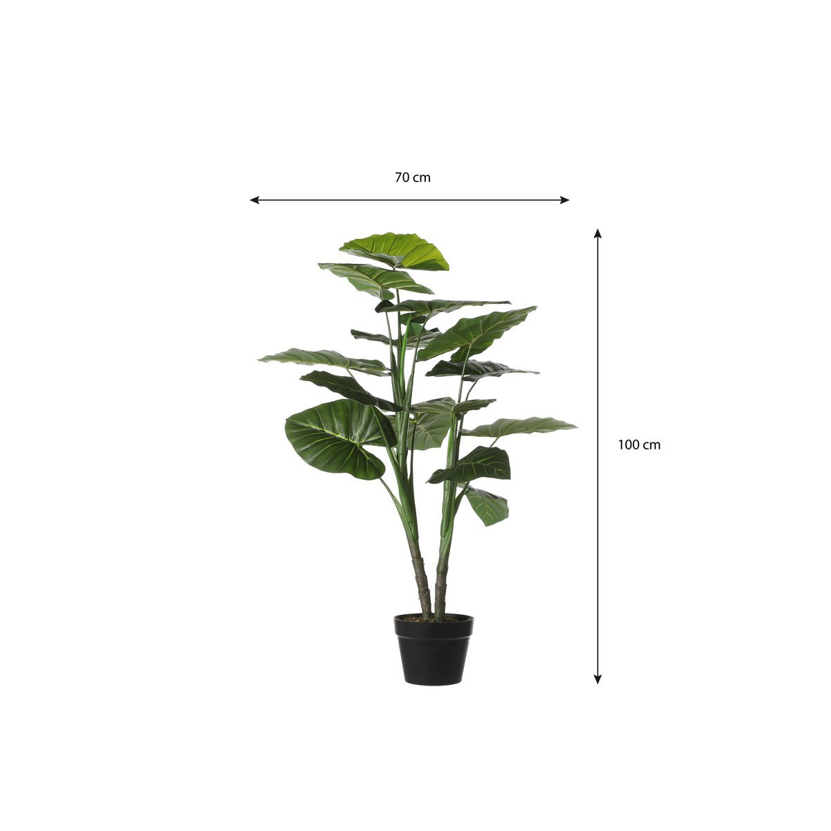 Taro Kunstplant - H100 x Ø70 cm - Groen-Mica Decorations-Ik Hout ervan.