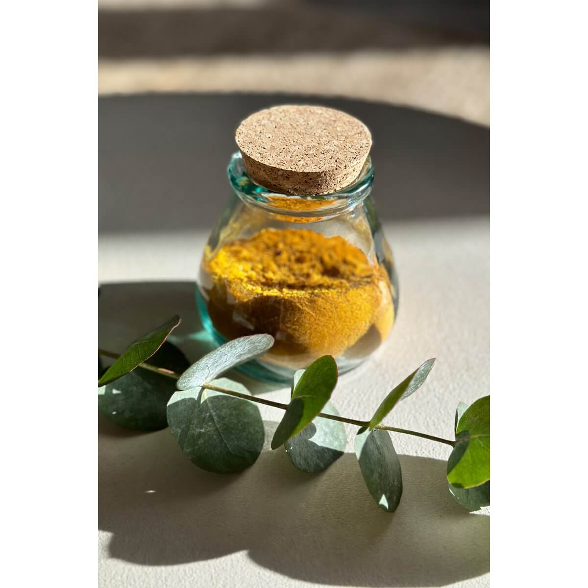 The Belly Glazen Pot - Blauw - L-Bazar Bizar Living-Ik Hout ervan.