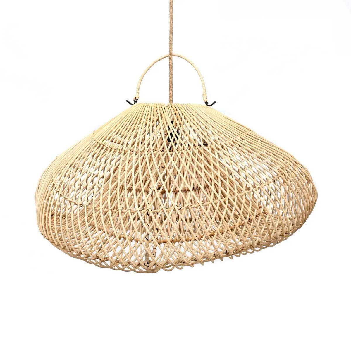 Naturel rieten hanglamp "The Cloud" stijlvol en sfeervol in elk interieur
