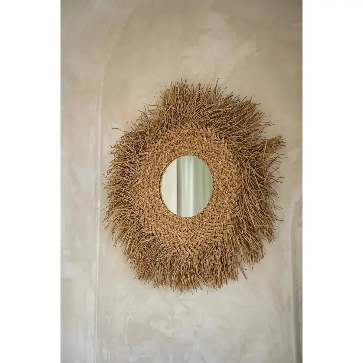 The Early Monday Mirror - Natuurlijk-Ronde spiegels-Bazar Bizar Living-Ik Hout ervan.