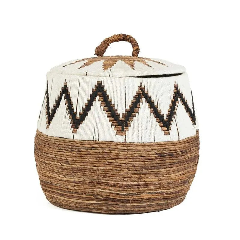 The Little Bay Strandmand-manden met deksel-Bazar Bizar Living-Ik Hout ervan.
