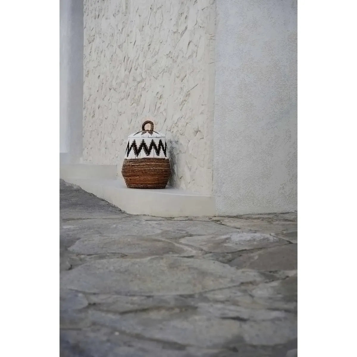 The Little Bay Strandmand-manden met deksel-Bazar Bizar Living-Ik Hout ervan.