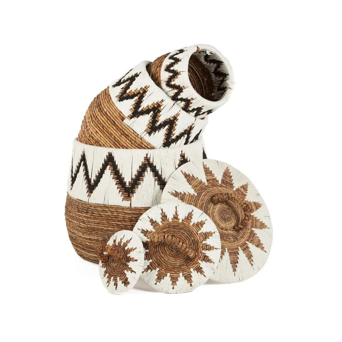 The Little Bay Strandmand-manden met deksel-Bazar Bizar Living-Ik Hout ervan.