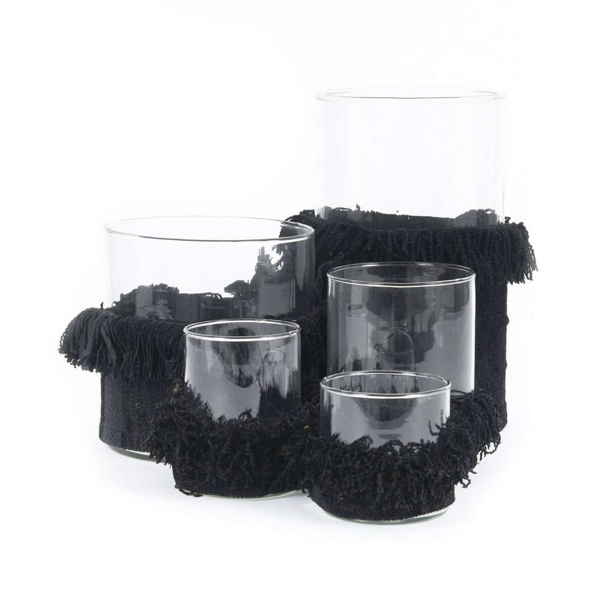 The Oh My Gee Candle Holder - Black Velvet - XL-Ik Hout ervan.-Ik Hout ervan.