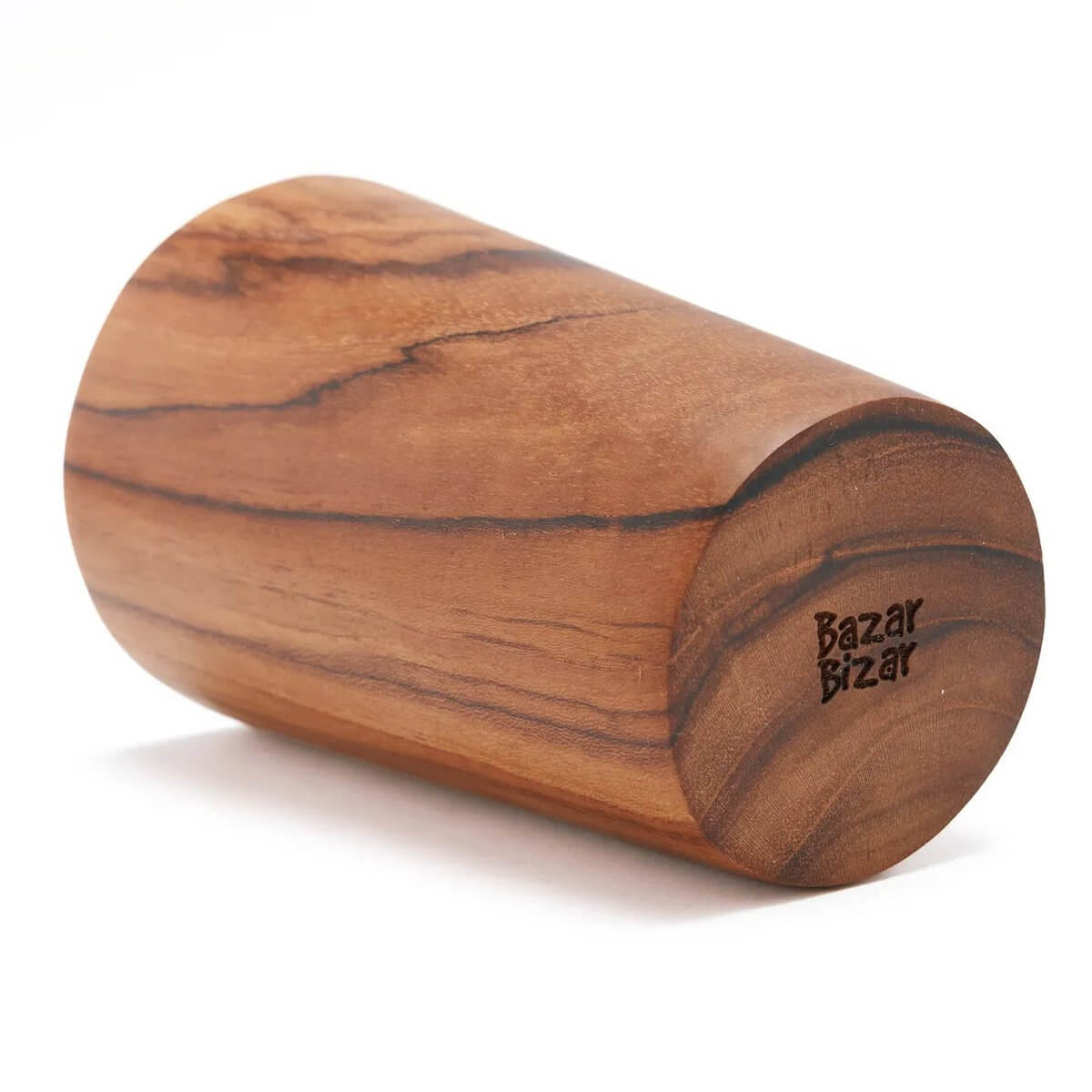 Bohemian style Teak Root Cup, handcrafted with natural wood grain variations, perfect for adding an organic touch to your tableware.
