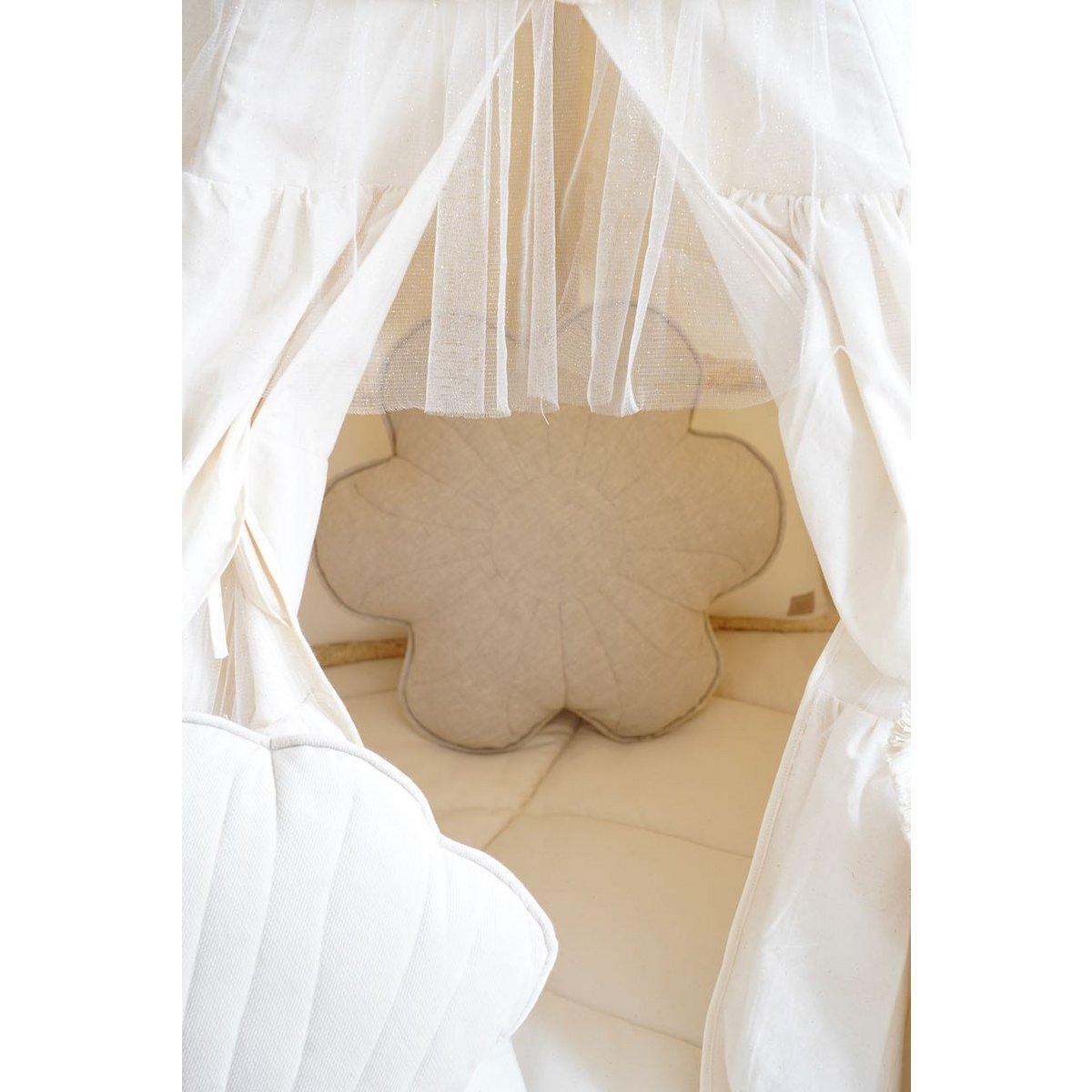 Tipi "Boho" met franjes en mattenset-Moi Mili-Ik Hout ervan.