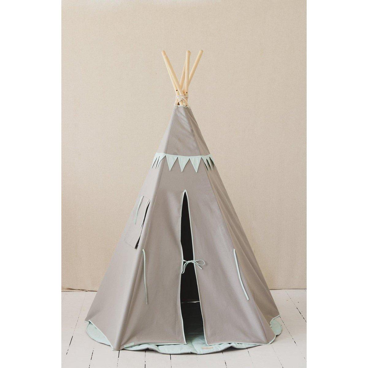 Tipi "Mint Love" met slinger en mattenset-Moi Mili-Ik Hout ervan.
