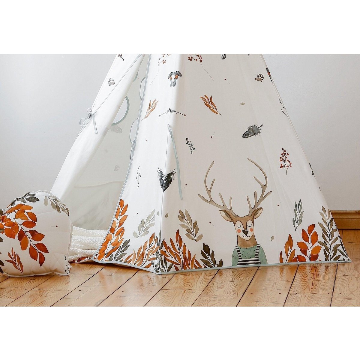 Tipi Tent "Bosvrienden"-Moi Mili-Ik Hout ervan.