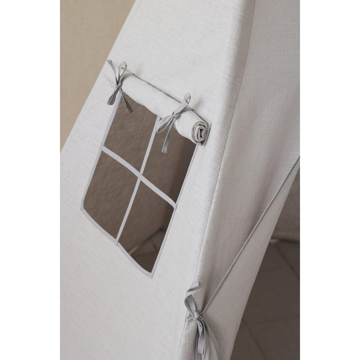 Tipi en mattenset "Duifgrijs"-Moi Mili-Ik Hout ervan.