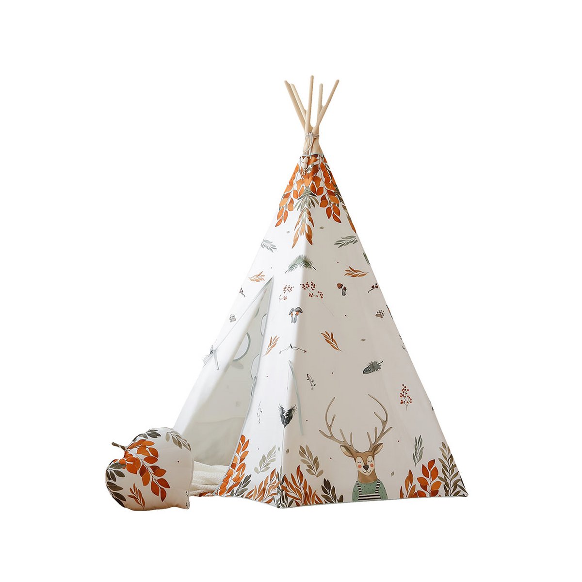 Tipi en mattenset "Forest Friends"-Moi Mili-Ik Hout ervan.