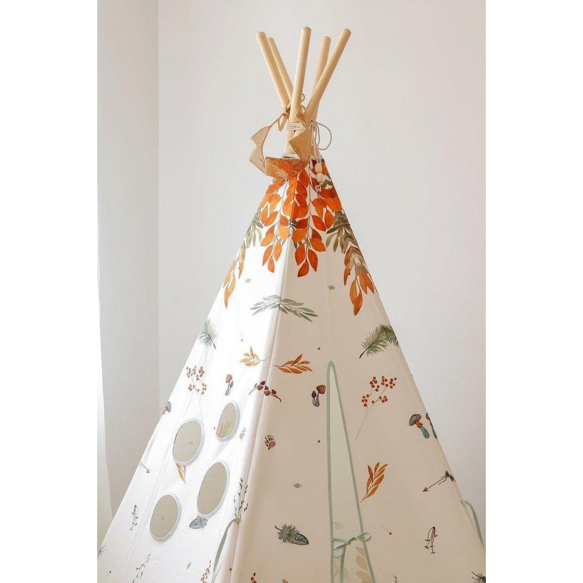 Tipi en mattenset "Forest Friends"-Moi Mili-Ik Hout ervan.