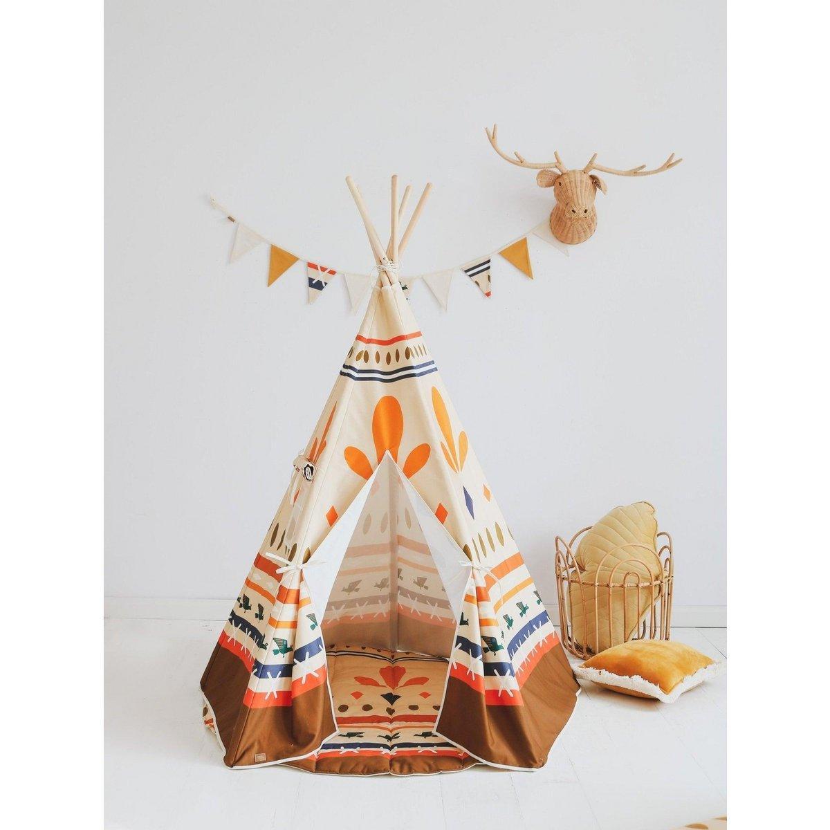 Tipi-tent met inheemse sfeer-Moi Mili-Ik Hout ervan.