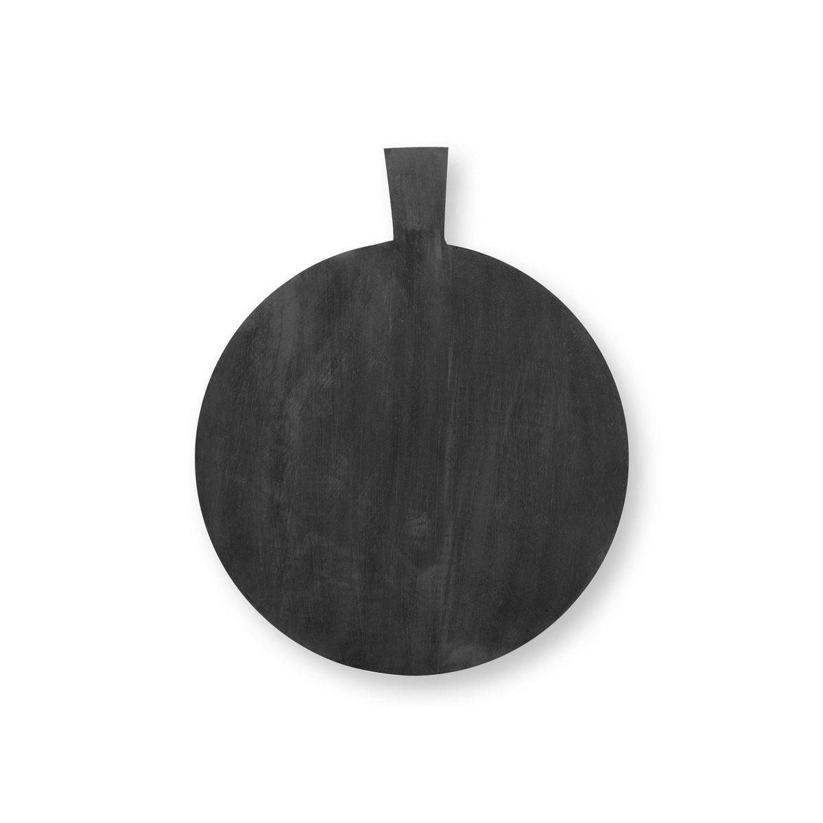 Tray With Handle Round Black 42x35x1.5cm-boho musthaves-vtwonen-Ik Hout ervan.