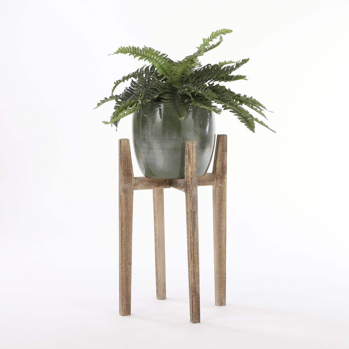 Varen Kunstplant in Bloempot Stan - H40 x Ø70 cm - Groen-Mica Decorations-Ik Hout ervan.