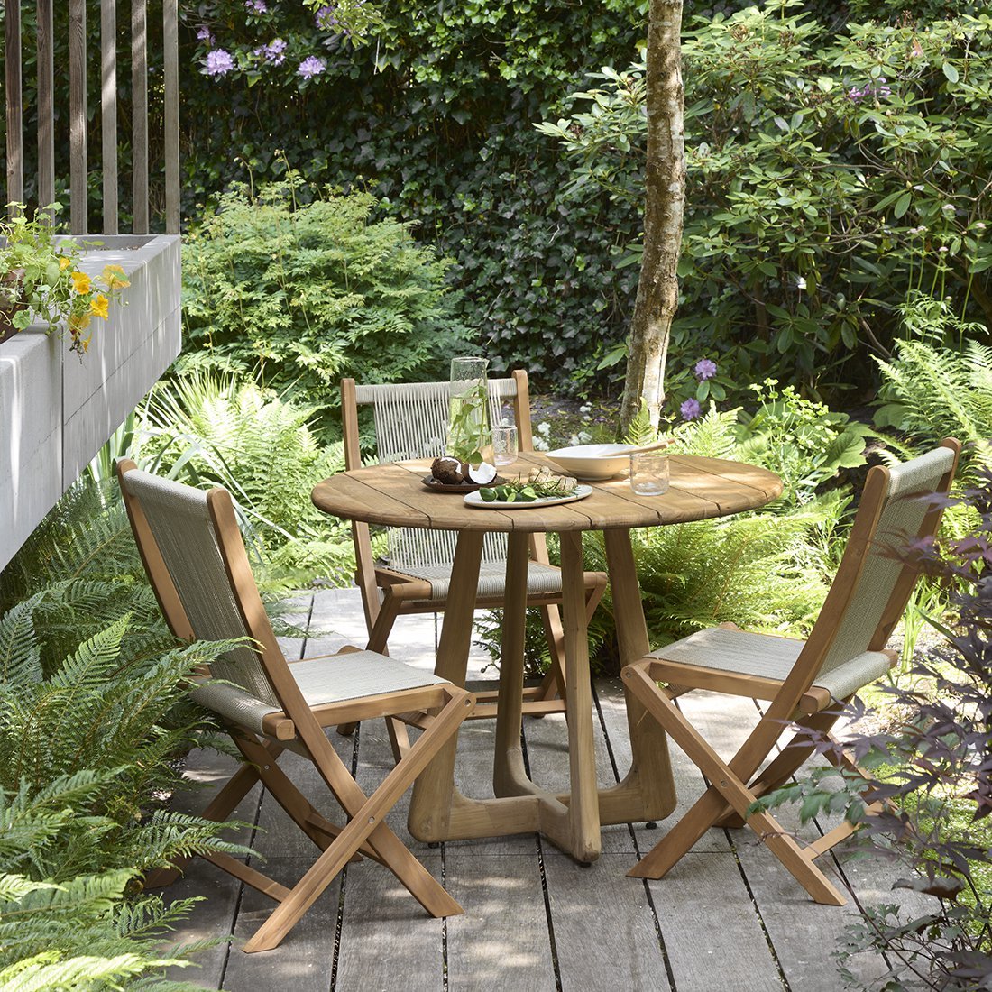 Verano tuintafel Ø 100 cm-tuin tafel-Raw Materials-Ik Hout ervan.