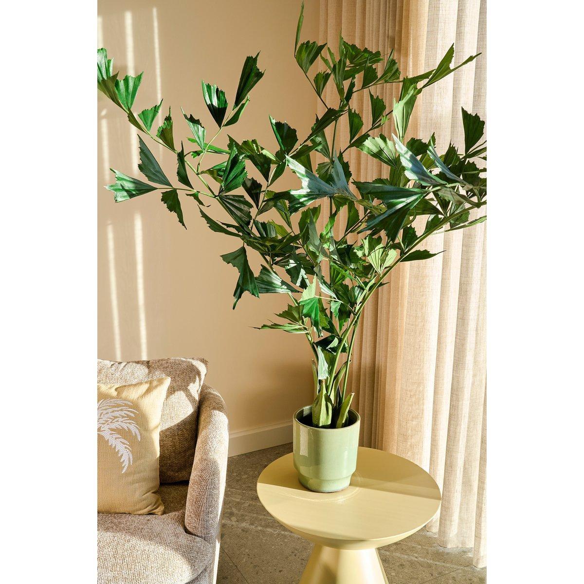 Vissenstaart Palm Kunstplant in Pot - H150 x Ø100 cm - Groen-Kunst planten-Mica Decorations-Ik Hout ervan.