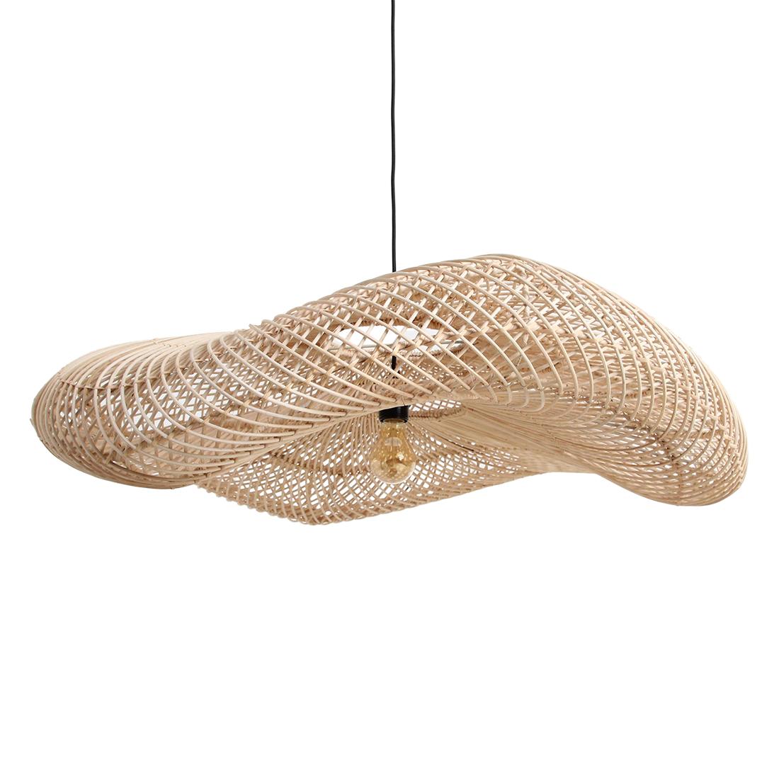 Wave hanglamp naturel XL-Hanglampen-Raw Materials-Ik Hout ervan.