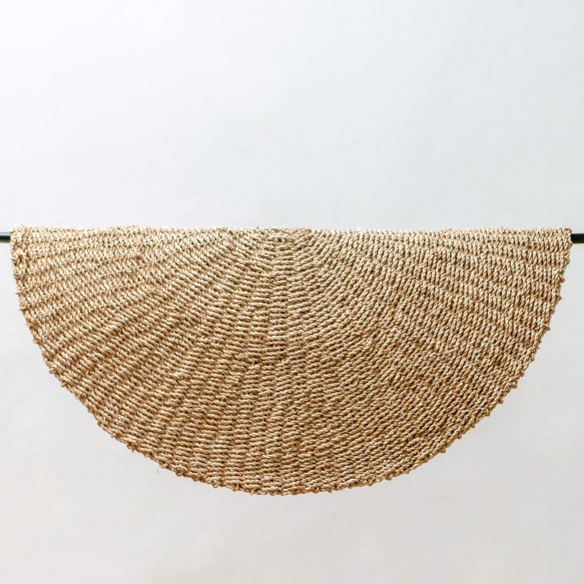 Zeegrasvloerkleed rond 100/120 cm – vloerkleed in bohostijl – rond vloerkleed naturel – handgeweven beige natuurvloerkleed (2 maten) LOKA-ronde vloerkleden-Soeji-Ik Hout ervan.