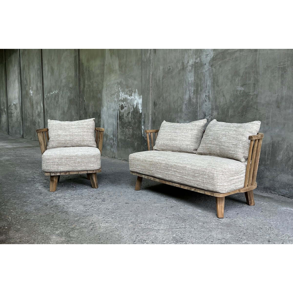 De Malawi Two Seater - Natural Grey Agata