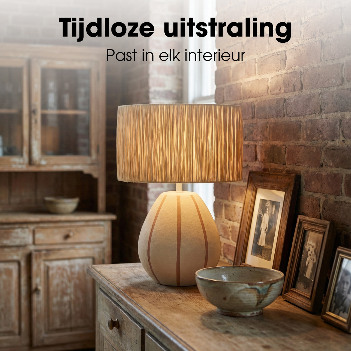 Tafellamp Denton Beige
