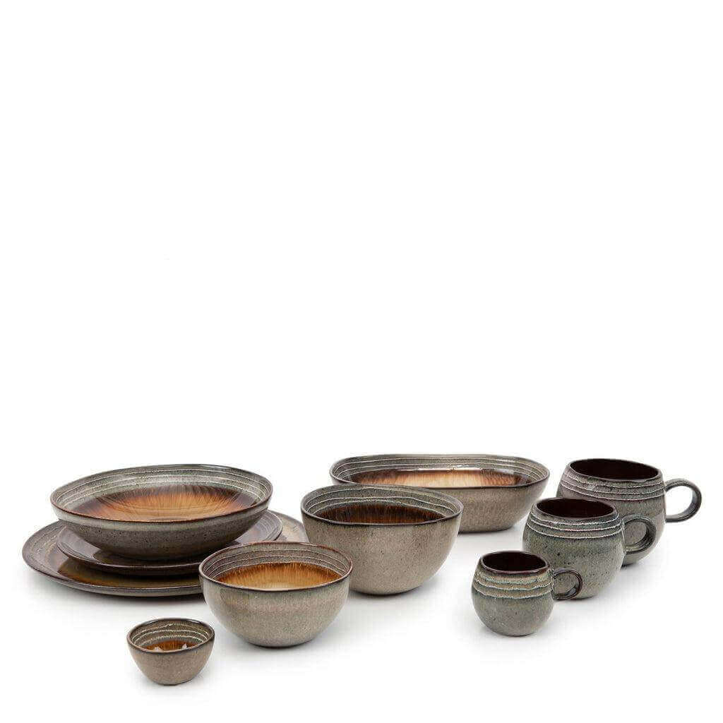 HENXFEN LEAD 6-delige Dessertschalen Bohemian Stijl - 360ml Kleurrijke Porseleinen Schaaltjes