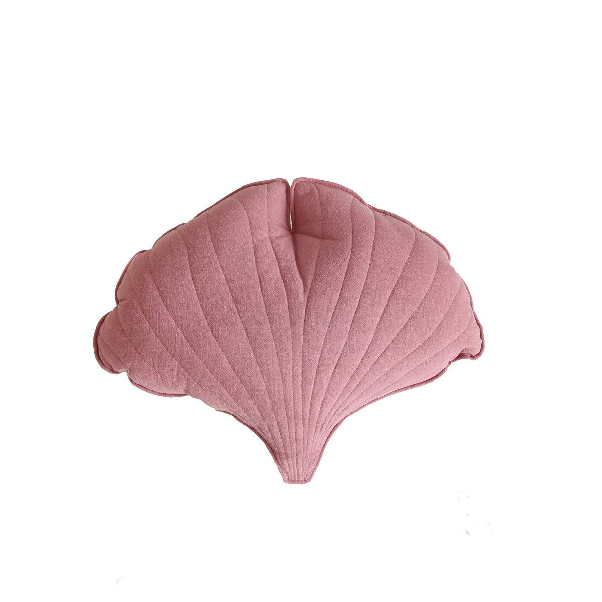 "Dirty Pink" linnen Ginkgo bladkussen