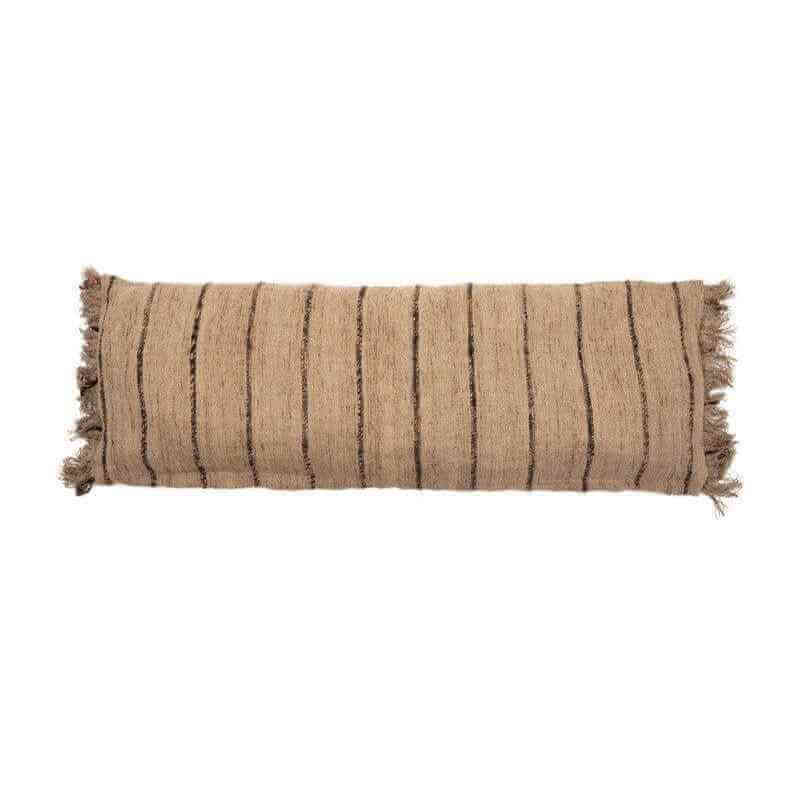 De Oh My Gee Kussenhoes - Beige Black - 35x100-kussens-Ik Hout ervan.